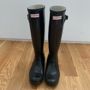 Black Original Gloss Hunter Boots incl.socks